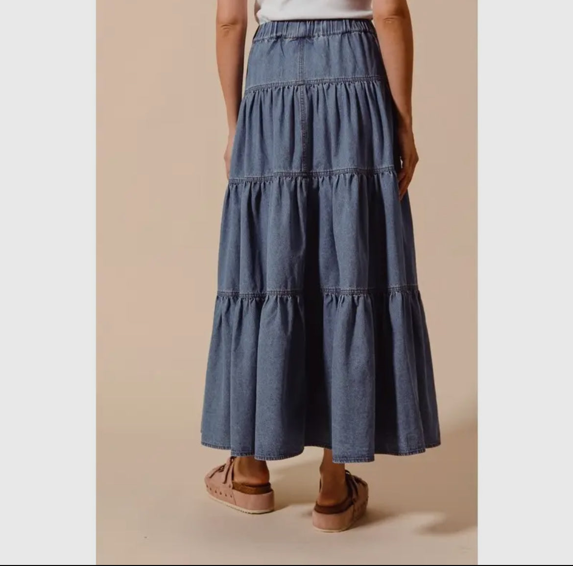 Denim Maxi Skirt